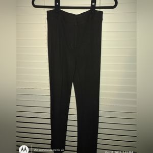 Pleated black dress pants